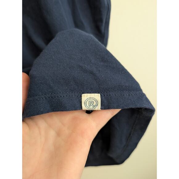 Marine Layer Re-Spun Tee Large Retro Striped Ringer Eco-Friendly Cotton Unisex - Picture 3 of 8